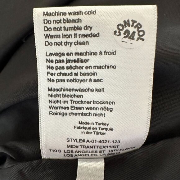 ANINE BING Oakley Cream Tartan Plaid Oversized Jacket / Coat Size L NWOT - Picture 9 of 15